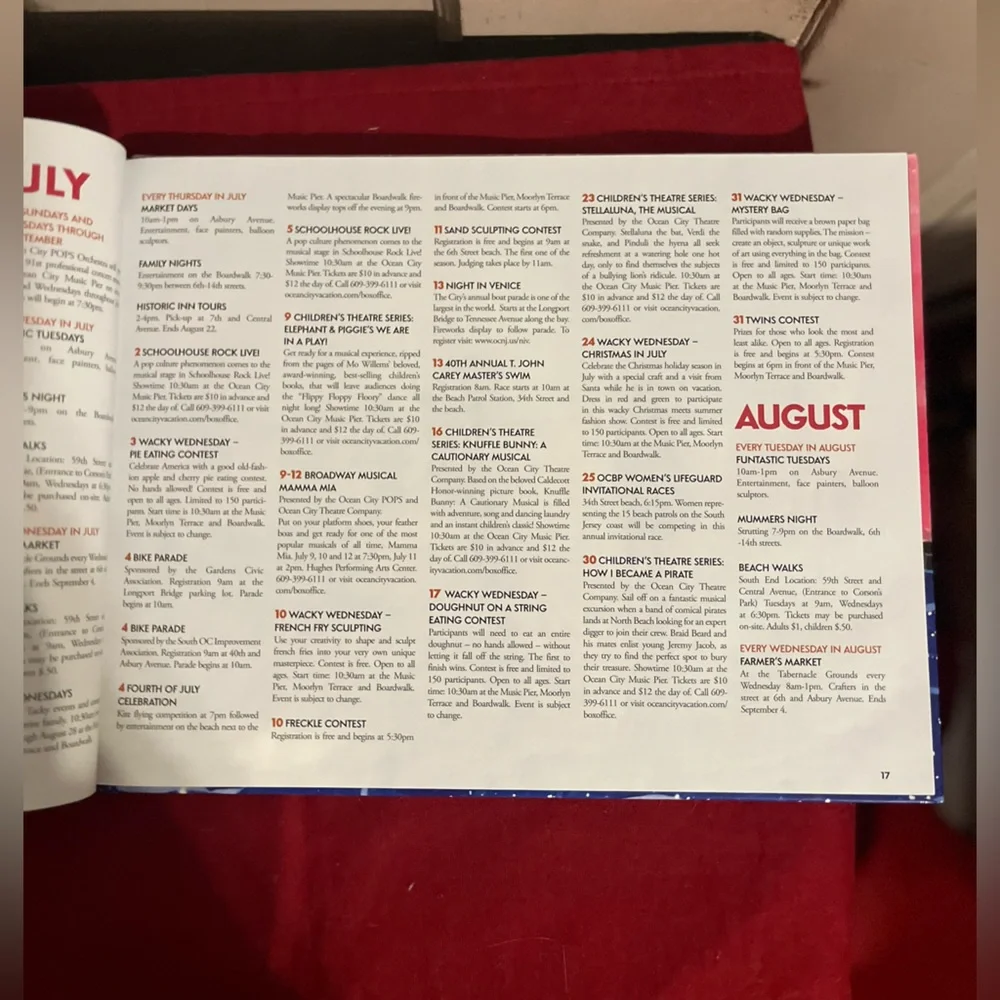 Ocean City NJ 12th annual guide book